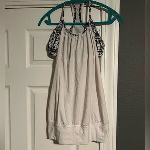 lululemon athletica White and Black Tank Top